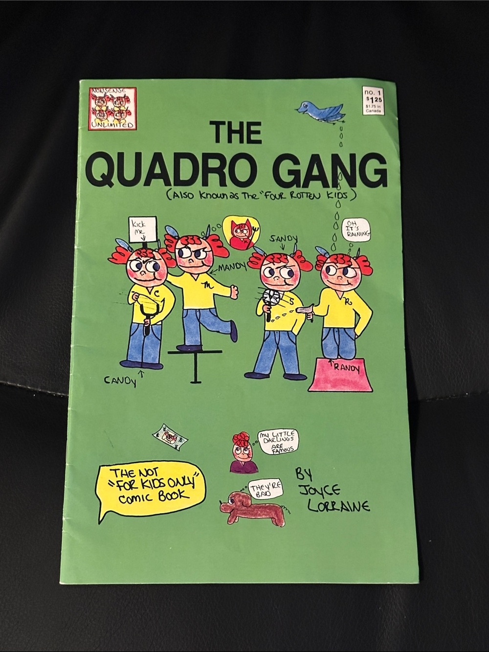 The Quadro Gang Comic Book - Green Cover circa 1988